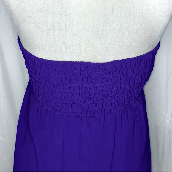 Purple Maxi Halter Dress - Picture 5 of 6